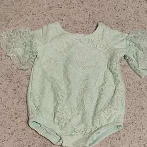 Cat & Jack Mint Lace Bodysuit